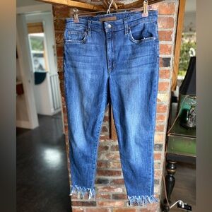 Joe’s The Charlie High Rise Skinny Ankle Frayed